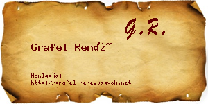 Grafel René névjegykártya