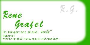 rene grafel business card